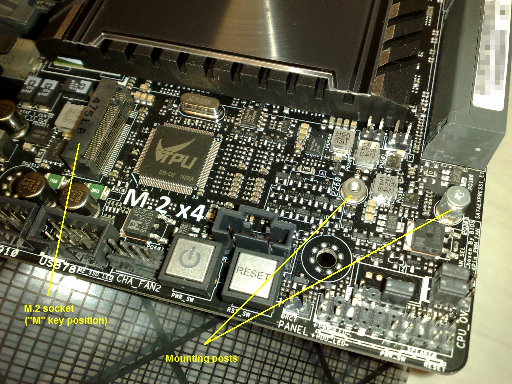 M.2 connector on motherboard